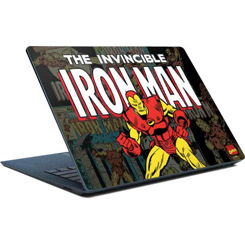 Marvel Classic Comics Iron Man Action Vintage Surface Laptop Skin